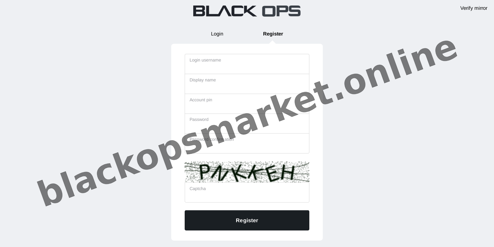 Account Registration Protocol